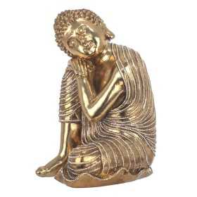 Prydnadsfigur Signes Grimalt Gyllene Buddha Harts 19 x 33 x 22 cm