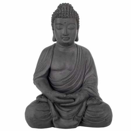 Prydnadsfigur Signes Grimalt Svart Buddha Lera 26 x 48 x 33 cm