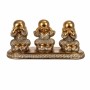 Decorative Figure Signes Grimalt Buddha Resin 11 x 11 x 24 cm (3 Pieces)