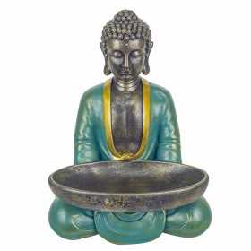 Deko-Figur Signes Grimalt grün Buddha Blau 14 x 25 x 19 cm