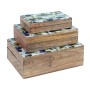 Set dekorativer Karten Signes Grimalt olive Mango-Holz 25 x 8,5 x 17,5 cm