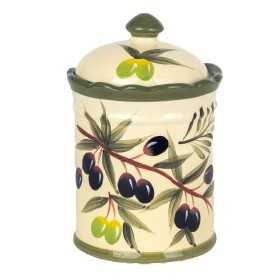 Sugar Bowl Signes Grimalt Olive Dolomite 12 x 18 x 12 cm