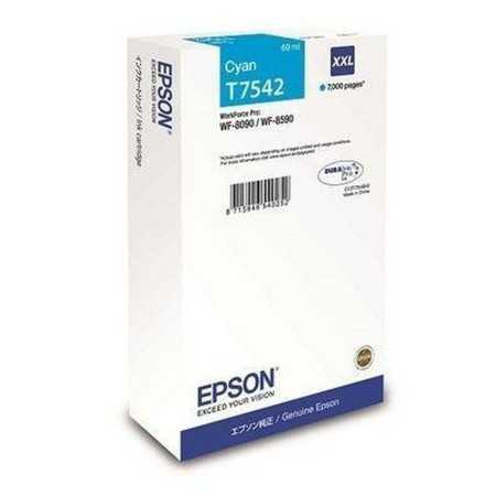 Original Bläckpatron Epson WF-8090 / WF-8590 Ink Cartridge XXL Cyan Turkos