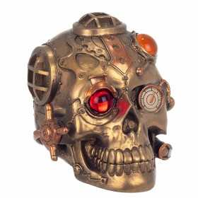 Decorative Figure Signes Grimalt Skull Steampunk Resin 12 x 13 x 14 cm