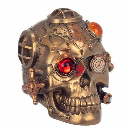 Prydnadsfigur Signes Grimalt Skalle Steampunk Harts 12 x 13 x 14 cm