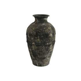 Vase Home ESPRIT Gris foncé Terre cuite Oriental 26 x 26 x 46,5 cm