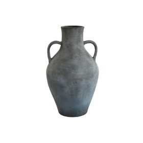 Vase Home ESPRIT Blau Grau Terrakotta Orientalisch 25 x 25 x 44 cm
