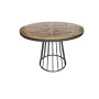 Dining Table Home ESPRIT Natural Wood Metal 110 x 110 x 78 cm