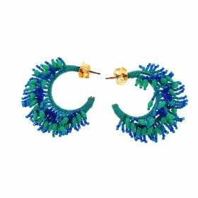 Ladies'Earrings Lola Casademunt Blue Turquoise Granite