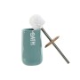 Toilet Brush Home ESPRIT Beige Turquoise Bamboo Stainless steel Dolomite 12,2 x 12,2 x 35,2 cm (2 Units)