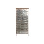 Schubladenschrank Home ESPRIT Braun Grau Silberfarben natürlich Metall Tanne Loft 53,5 x 33,5 x 120,5 cm