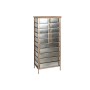 Chest of drawers Home ESPRIT Brown Grey Silver Natural Metal Fir Loft 53,5 x 33,5 x 120,5 cm