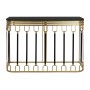 Console Home ESPRIT Black Golden Metal Marble 120 x 40 x 84 cm