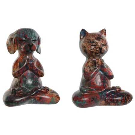 Decorative Figure Home ESPRIT Multicolour animals 17 x 14 x 22,5 cm (2 Units)