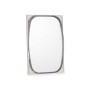 Wall mirror Black Crystal Polyskin 43 x 65 x 3 cm (4 Units)