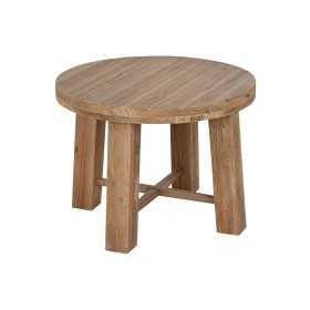 Small Side Table Home ESPRIT Brown Fir MDF Wood 60 x 60 x 45 cm