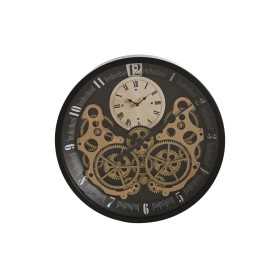 Horloge Murale Home ESPRIT Noir Doré Métal Verre Engrenage 46 x 7,3 x 46 cm