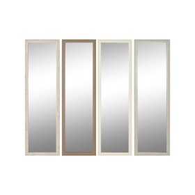 Miroir mural Home ESPRIT Blanc Marron Beige Gris Verre polystyrène 36 x 2 x 125 cm (4 Unités)