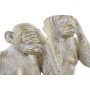 Decorative Figure Home ESPRIT Golden Monkey Tropical 21 x 17 x 25 cm (3 Units)