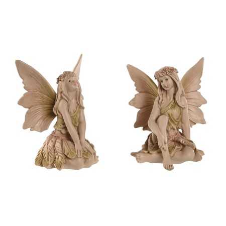 Decorative Figure Home ESPRIT Brown Fairy 22,5 x 20 x 23 cm (2 Units)