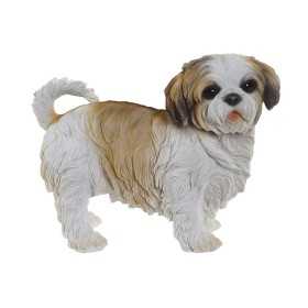 Decorative Figure Home ESPRIT White Brown Dog 41 x 22 x 30 cm