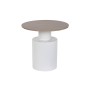 Side table Home ESPRIT White Natural Metal MDF Wood 55 x 55 x 52,5 cm