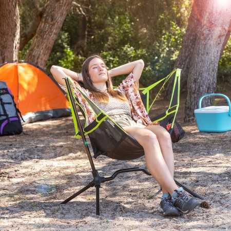 Klappbarer Camping-Schaukelstuhl Kamprock InnovaGoods (Restauriert A)