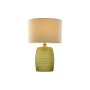 Bordslampa Home ESPRIT Grön Beige Gyllene Glas 50 W 220 V 38 x 38 x 57 cm