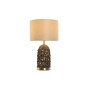 Desk lamp Home ESPRIT Brown Beige Golden 50 W 220 V 33 x 33 x 56 cm