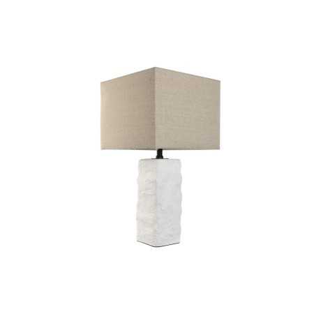 Lampe de bureau Home ESPRIT Blanc Beige Ciment 30 x 30 x 58 cm