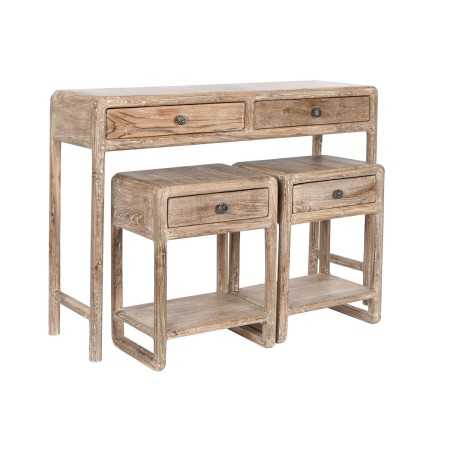 Console Home ESPRIT Teak Recycled Wood 121 x 35 x 88 cm (3 Pieces)