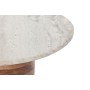 Beistelltisch Home ESPRIT Weiß Braun Grau Marmor Mango-Holz 86 x 48 x 39 cm