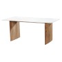 Dining Table Home ESPRIT White Brown Marble Mango wood 180 x 90 x 77 cm