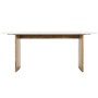 Dining Table Home ESPRIT White Brown Marble Mango wood 180 x 90 x 77 cm