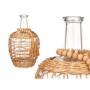 Decorative container Brown Crystal 20 x 30 x 20 cm (4 Units)