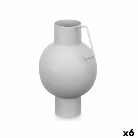 Vase Sphère Gris Acier 15 x 23 x 13 cm (6 Unités)