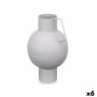 Vase Sphère Gris Acier 15 x 23 x 13 cm (6 Unités)