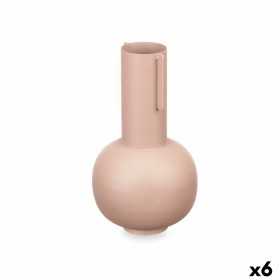 Vase Sand Stahl 14 x 18 x 14 cm (6 Stück)