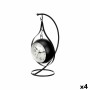 Table clock Pendant Black Metal 18 x 33 x 17 cm (4 Units)