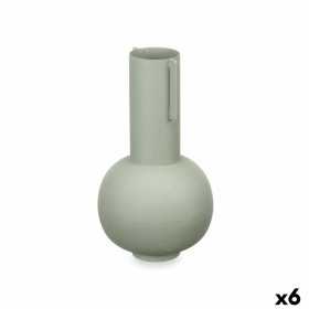 Vase grün Stahl 14 x 28 x 14 cm (6 Stück)