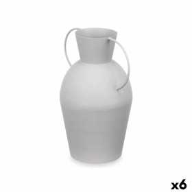 Vase Grey Steel 20 x 27 x 14 cm (6 Units)