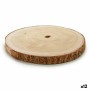 Bûche décorative Marron Bois de paulownia 30 x 2 x 30 cm (12 Unités)