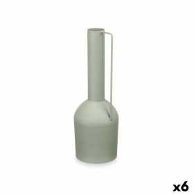 Vase Height Green Steel 13 x 39 x 13 cm (6 Units)