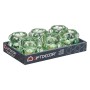 Ljusstakar Mikro-pärlor Grön Glas 8,4 x 9 x 8,4 cm (12 antal)
