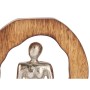 Figurine Décorative Assis Argenté Métal 15,5 x 27 x 8 cm (6 Unités)