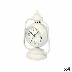 Horloge de table Lampe Blanc Métal 17 x 25 x 11,3 cm (4 Unités)