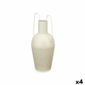 Vase With handles Light brown Steel 24 x 45 x 18 cm (4 Units)