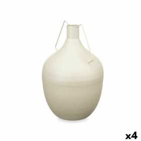 Vase Karaffe Hellbraun Stahl 22 x 43 x 22 cm (4 Stück)