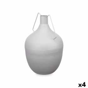 Vase Carafe Gris Acier 24 x 40 x 24 cm (4 Unités)