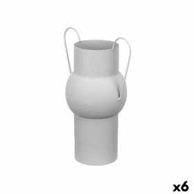 Vase Grau Stahl 22 x 32 x 14 cm (6 Stück)
